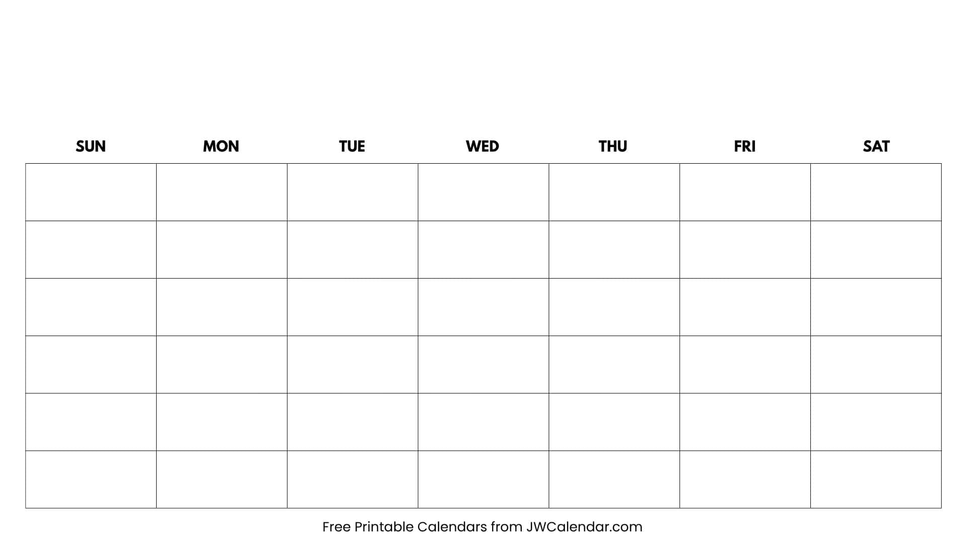 Blank Calendar Blank Calendar