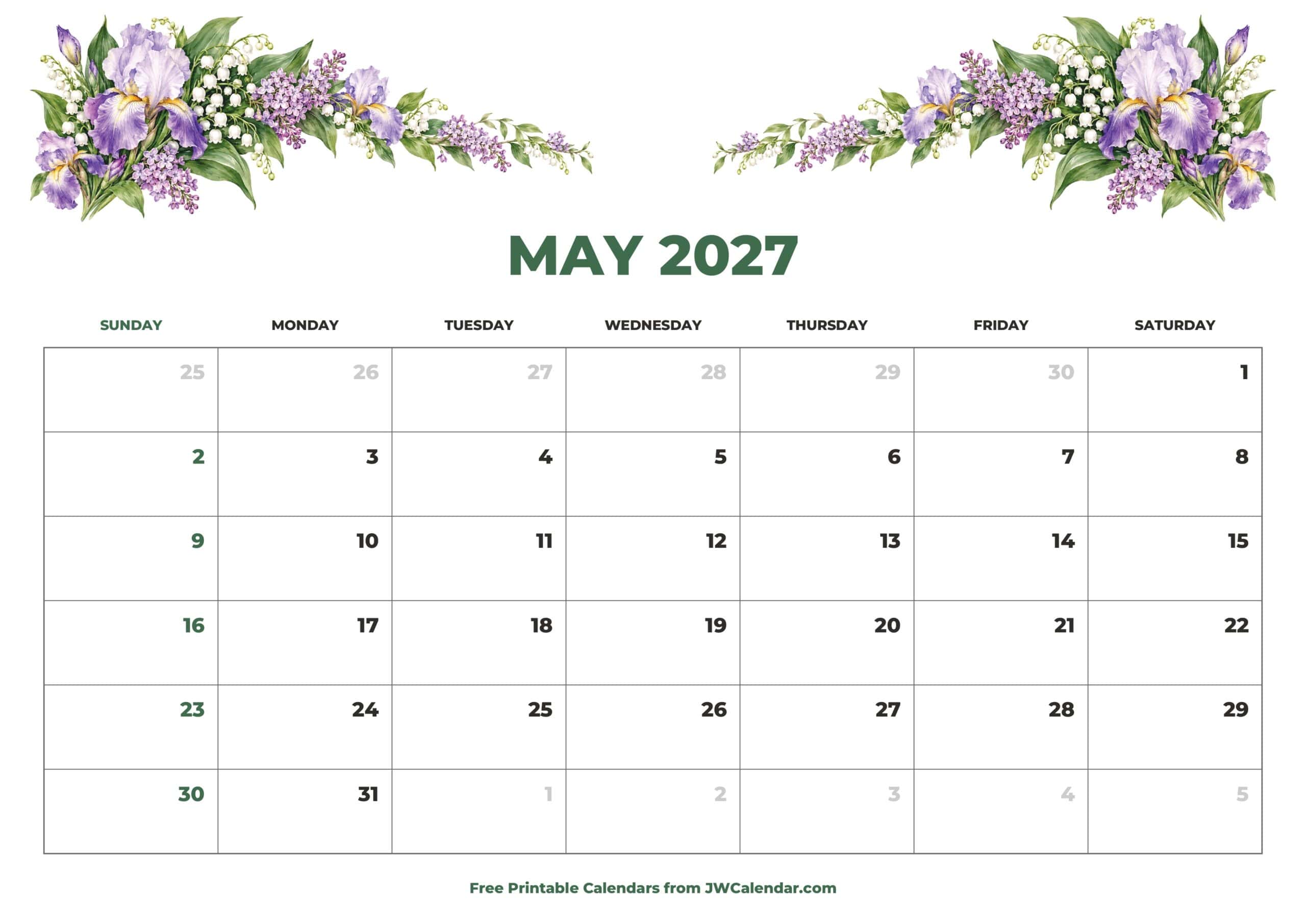 May 2027 Floral Calendar May 2027 Floral Calendar scaled